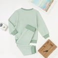 thumbnail image 4 of Kogui Baby Boy Clothes Winter Boys' Fashion Long Sleeve Shirts Tops and Jogger Pant Set Fall Winter Outfits Size 3 6 Months (Green,3-6 Months), 4 of 8