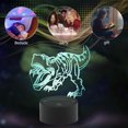 thumbnail image 4 of Luz de noche LED 3D con forma de dinosaurio para niños Tmvgtek lámpara bonita de dinosaurio gafas acrílicas con USB luz de noche para mesa regalo para niños decora, 4 of 7
