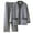 Gray, variant on Kalauyu Mens Plush Warm Pajama Sets Soft Fluffy Long Fuzzy Sleepwear with Pockets Cozy Loungewear Pjs Set for Men