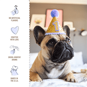 Three Dog Bakery Lick'n Crunch Dog Treat Sandwich Cookies, Birthday Confetti, 13 oz