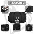 thumbnail image 4 of Beastpowergear Gym Duffle Bag- Workout, Boxing, MMA, Sports Bag with Shoes Compartment and Adjustable Shoulder Strap for Men and Women., 4 of 5