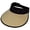 Beige, variant on Top Headwear Women's Studded Visor - Paper Braid Crystal Hat 5 Inch Wide Brim, Black
