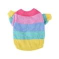 thumbnail image 2 of Suéter para perro arcoíris multicolor: ropa cálida de invierno para tu amigo peludo, 2 of 8