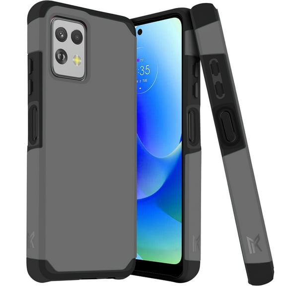 For Motorola G POWER 5G 2023 Slim Shockproof Hybrid Cover Cell Phone Case - MK Gray