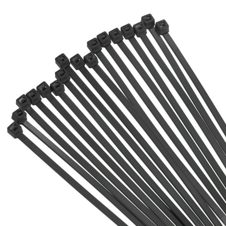 Uxcell 250PCS Cable Zip Ties 10 Inch, Self-Locking Nylon Wire Ties with 30 lbs Tensile Strength for Indoor and Outdoor, Black