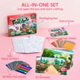 thumbnail image 3 of Kit de manualidades Klever Kits, pegatinas de aluminio con flores para mayores de 4 años, 3 of 7