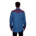 thumbnail image 2 of Scully Western Shirt Mens L/S Embroidered S Blue Cranberry F0_P-634, 2 of 2