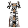 thumbnail image 5 of African Tribal Bogolan Pattern Sleeveless Dress Dresses women clothing 2024 new arrivals, 5 of 7