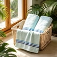 thumbnail image 7 of Celsvanis Face Towel Soft Highly Absorbent Quick Dry Hand Towel Facial Washcloth Soft Bath Towel for Home Bathroom Daily Spa Hotel Use, Blue, 7 of 7