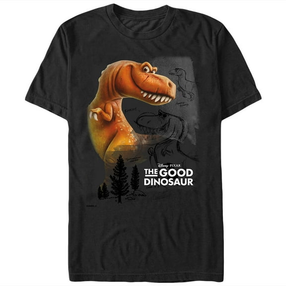 Men's The Good Dinosaur Ramsey Graphic Tee Black X Large