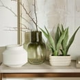 thumbnail image 2 of Bouclair White Textured Ceramic Vase, 2 of 6