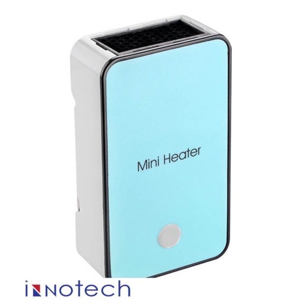 Innotech SC Calentador Espacial de Seguridad Que Ahorra Energía: mini Calentador Eléctrico Portátil Compacto para Oficina, Habitación O Escritorio. Ofrece Calor Rápido, Rendimiento Silencioso y Uso Eficiente de Energía: Verde