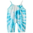 thumbnail image 2 of Toddle Sleeveless Jumpsuit with Tie-dye Pattern Printing Elastic Closure Clothing, 2 of 4