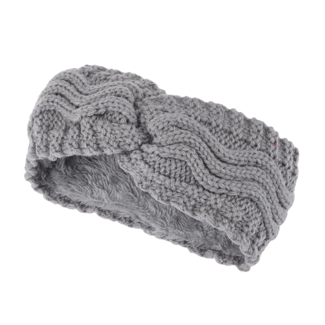 Unique Bargains 1 Pce Bandeau Confortable Bandeau Croisé Gris Clair