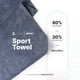 thumbnail image 2 of Kit 5 Toallas Deportivas De Microfibra | Negro y Gris | Absorbente | Secado Rápido | Kit Sport Towel | B Life., 2 of 7