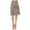 Animal Grey, variant on Women's Casual Knee Length Flare A-line Skirt with Elastic Waistband