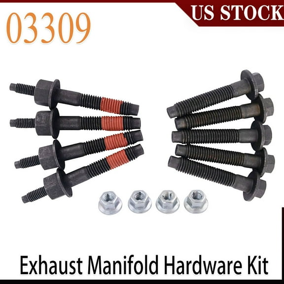 HEMI EXHAUST MANIFOLD BOLTS KIT FOR CHRYSLER DODGE 09-13 RAM 1500 2500 3500 5.7✅