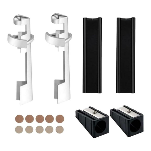 16 Pieces Pool Cue Repair 10 Billiard Cue Tips Billiard Cue Tip Repair Tools Black