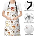thumbnail image 5 of Bingfone Mushrooms And Butterflies Apron Gifts For Men, Women Professional Grade Chef Apron For Kitchen,Bbq & Grill, 5 of 8