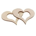 thumbnail image 3 of 5 Pieces Unfinished Wood Hollow Heart Shape Wooden Pieces For Craft DIY Model Making Material 100x85x5mm, 3 of 8