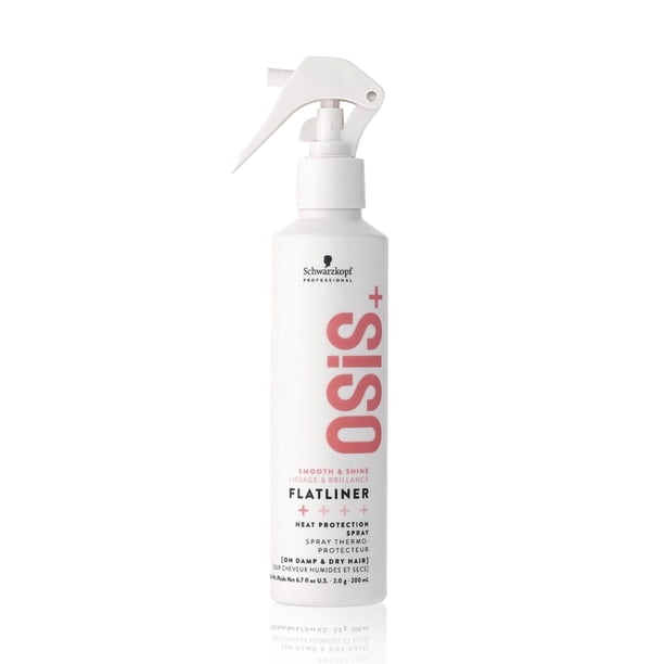 OSIS - Flatliner Spray Protector Térmico 200 ml, Reduce Encrespamiento, para Cabello sin Enredos y Suave, Fijación Ligera, Ofrece Suavidad y Brillo, para Usar Junto a Herramienta