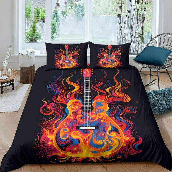 Linkin Park Comforter Cover modern Theme Bedding Set bedroom 3 Pieces Duvet Cover Set Stylish simplicity Bedspread Cover with Pillowcase Zipper 200x200cm