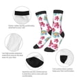 thumbnail image 3 of Fuzoiu Watercolor Flowers Print Kids Socks For Boys Girls,Grip Crew Socks with Non Slip,Lightweight Stretch Crew Socks,Toddlers Crew Boot Socks, 3 of 5
