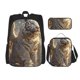 thumbnail image 1 of Disketp Golden White Tiger Mochila Estampada de Gran Capacidad con Lonchera y Estuche, Set de 3 Piezas para Estudiantes, 1 of 7