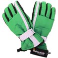 thumbnail image 3 of Women 3M Thinsulate Lined Waterproof Snowboard / Ski Gloves,M,Green White, 3 of 4