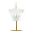thumbnail image 2 of Maniquí Femenino Torso Para Mujer, Forma De Cuerpo Para Tienda, Venta Al Por Menor, Escaparate, Soporte De Oro Blanco, 2 of 8