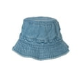 thumbnail image 3 of Bucket Hat For Men Women - Cotton Packable Fishing Cap, Denim S/M, 3 of 3