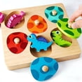 thumbnail image 1 of Rompecabezas Montessori Toy EDUJOY de madera con forma de huevo de dinosaurio de 1 a 2 años, 1 of 7