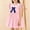 Pink, variant on DAETIROS Kids Girls Ruffle Flutter Sleeve Dress with Bow A-Line Birthday Party Soft Stretchy Comfortable Pink,Size 7-8 T
