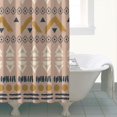 thumbnail image 4 of Boho Look Shower Curtain 72x72 Inch Vintage Tribal Design Polyester Fabric Bathroom Earthy Aesthetic Decor, 4 of 5
