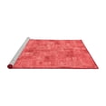 thumbnail image 2 of Ahgly Company Machine Washable Indoor Round Patchwork Red Transitional Area Rugs, 6' Round, 2 of 4