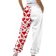thumbnail image 4 of Abomasnow Women's Floral Graphic Sweatpants Casual Drawstring High Waisted Workout Yoga Jogger Pants with Pockets, 4 of 4