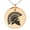 Rose, variant on Stainless Steel Ares Greek God of War Engraved Small Medallion Circle Charm Pendant Necklace