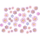 thumbnail image 1 of Cuentas sueltas KAIYANG de plástico con forma de margarita de resina floral rosa y morado 44 piezas, 1 of 5