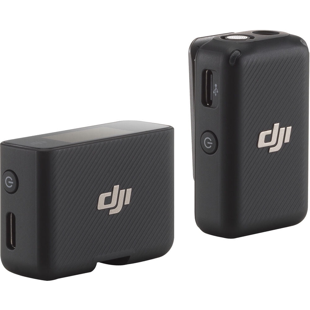 Open Box DJI Mic (1 TX + 1 RX), Wireless Lavalier Microphone, 250m Range, Compact and Ultra-Light, 14-Hour Recording, Wireless Mic for PC, iPhone, Andriod, Cameras, Record Vlogs, Live Stream
