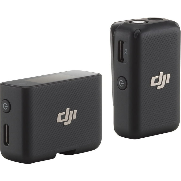 DJI Mic Wireless Lavalier Microphone, 250M Range, 14Hr Recording