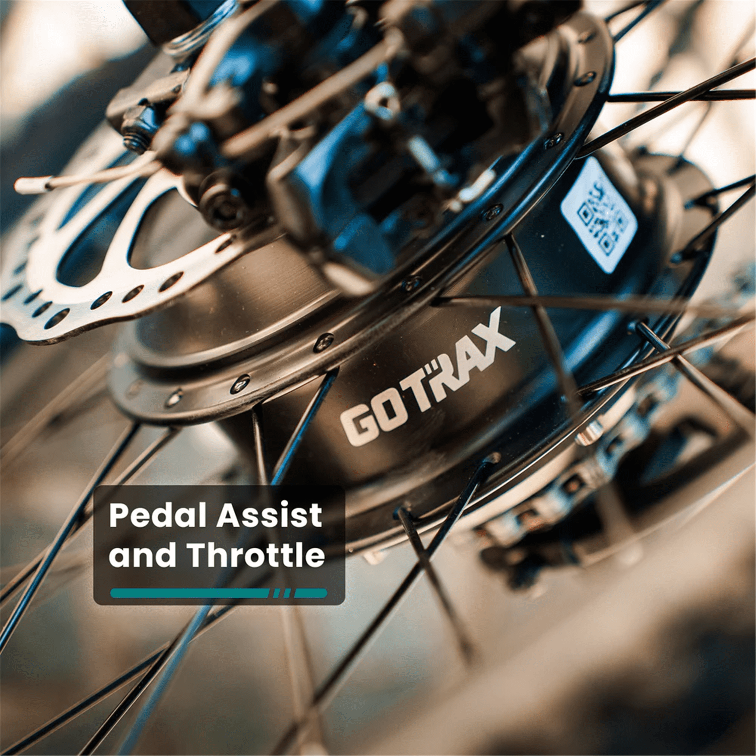 GOTRAX Z4 Lite Portable Folding Power-Assisted Bicycle with 350W Motor 48V Battery 20 x 2.6" Wide Tires, White
