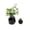 C002- Black, variant on Ceramic Vases for Home Decor, Small Flower Vases, White Flower Pot, Flower Decorations, 2-Piece Unique Money Bag Shaped Resin Vase Set White Creative Accent Vessels for Fresh
