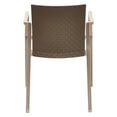 thumbnail image 3 of Gold Sparrow Hunter Gray and Beige Two-Tone Stackable Dining Arm Chair - Set of 2, 3 of 4