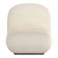thumbnail image 2 of Contemporary Boucle Fabric Accent Chair - Ivory, 2 of 7