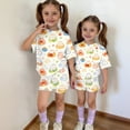 thumbnail image 6 of Grblisyd Girls Summer Outfits 2 Piece Set Short Sleeve Crew Neck Shirts and Elastic Waist Shorts Sets Kids Cute Animal Print Clothes 7-8 Y, 6 of 7