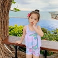 thumbnail image 6 of 2-6T Kids Rashguard One-piece Swimsuits Bathing Suit, Uccdo Little Boys Girls Cartoon Printed Buoyancy Float Suits 2-6 Years, 6 of 8