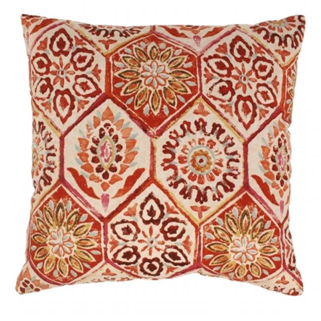 Pillow Perfect 472911 23 In Summer Breeze Floor Pillow In Crimson