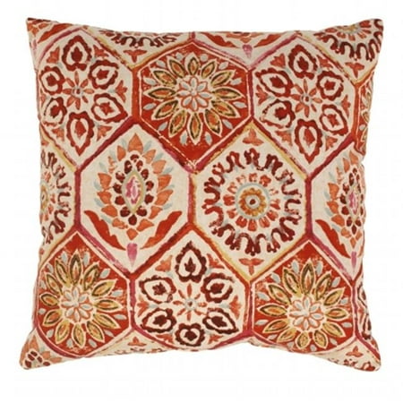 Pillow Perfect 472911 23 In Summer Breeze Floor Pillow In Crimson