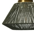 thumbnail image 6 of Creative Co-Op Flush Mount Ceiling Light with Woven Paper Rope Shade, Grey, 6 of 7
