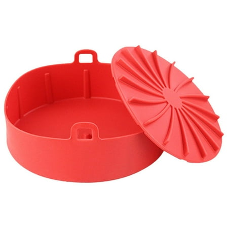 

WMYBD Tools Silicone Basket Multifunctional Silicone Air Fryer Accessories Air Fryer Tray Easy Clean Non-stick Bakeware Air Fryer Silicone Pot Gifts